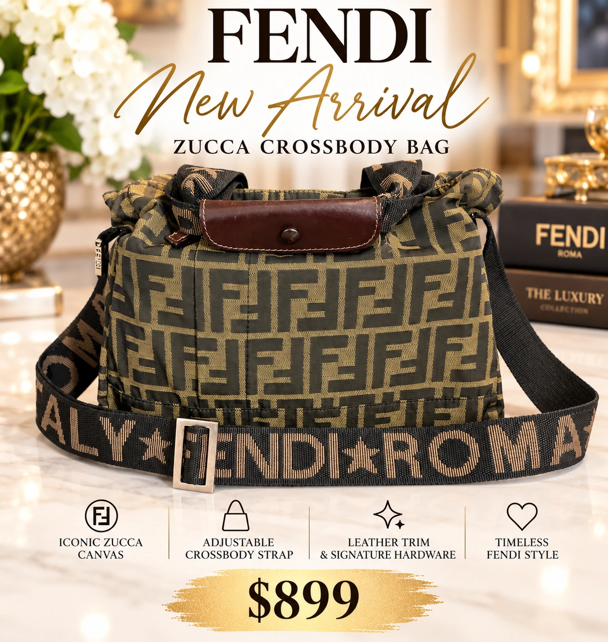 Fendi Zucca crossbody bag